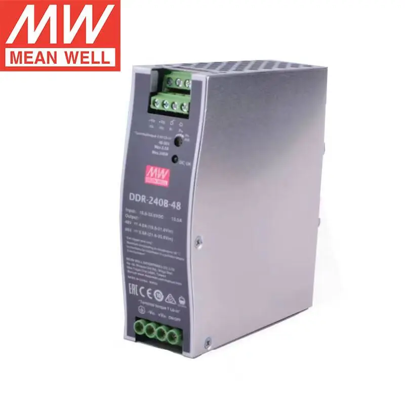 

Mean WELL DDR-240B-48 48V 5A 240W DIN Rail Type DC-DC Converter Switching Power Supply Brand New Original Authentic