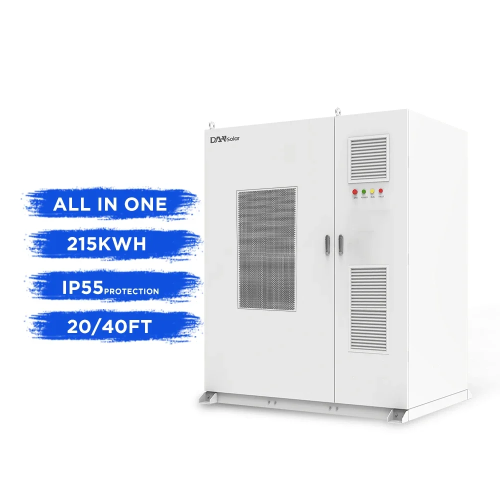 DAH All in One Solar Energy System Ess Energy Storage Container 100kwh 200kwh High Voltage Battery Lifepo4 Battery