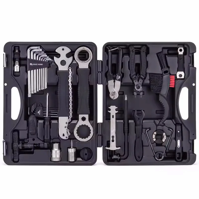 Bicycle toolbox set, repair and maintenance, mountain bike toolkit, cycling equipment accessories