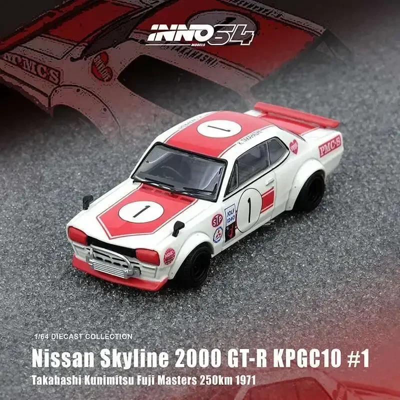 

INNO In Stock 1:64 NISSAN SKYLINE 2000 GTR KPGC10 #1 Diecast Diorama Car Model Collection Miniature Toys