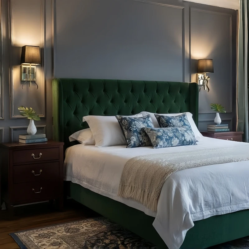 

Solid Brass American-Style LED Wall Lamp Nordic Creative Minimalist Corridor Light Dining Room Bedroom Luxury Decor Wall Light