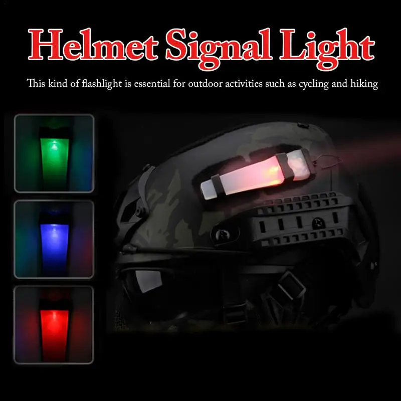 1PC Helmet Safety Flashing Light Survival Signal Light Waterproof Lamp Outdoor Equipment for Hunting Hiking Cycling