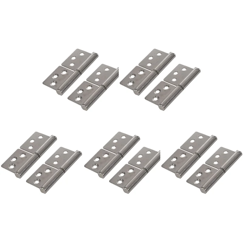 

A89X 3 Inch Silver Tone Stainless Steel 360 Degree Rotating Window Door Flag Hinge 10 Pieces