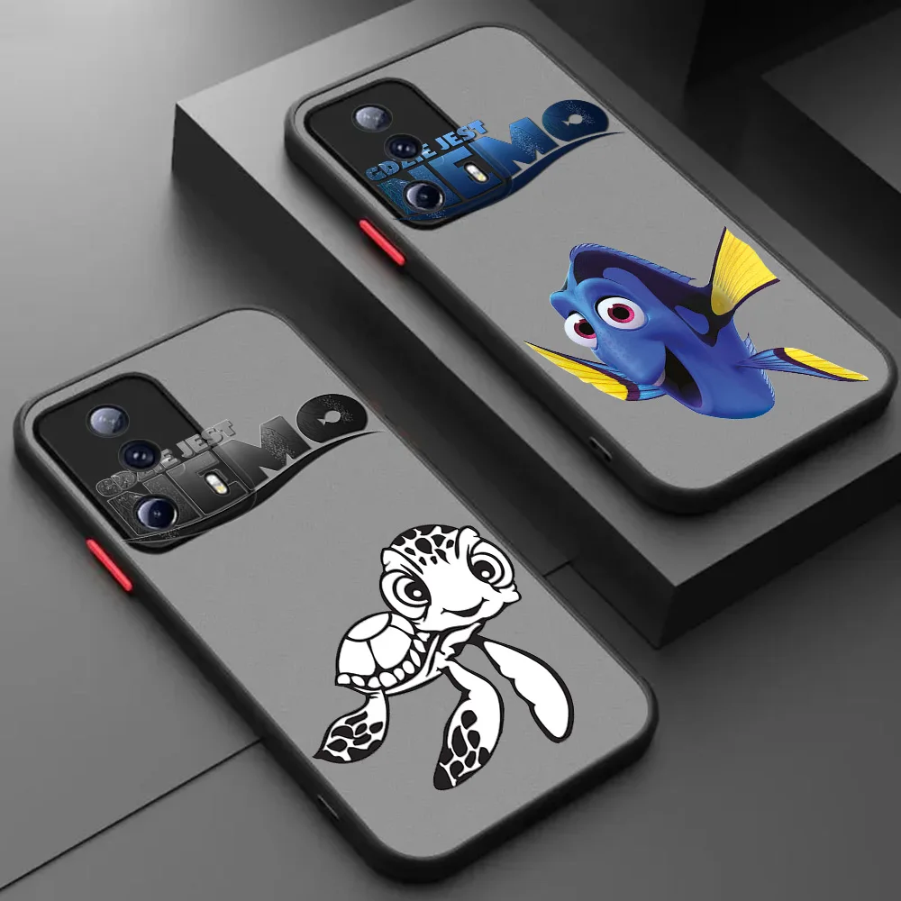 حافظة هاتف لهاتف Xiaomi 11 Lite 12x 12t Redmi Note 12 11s 12s 12c Poco C40 C50 C51 غطاء شفاف بنمط نيمو