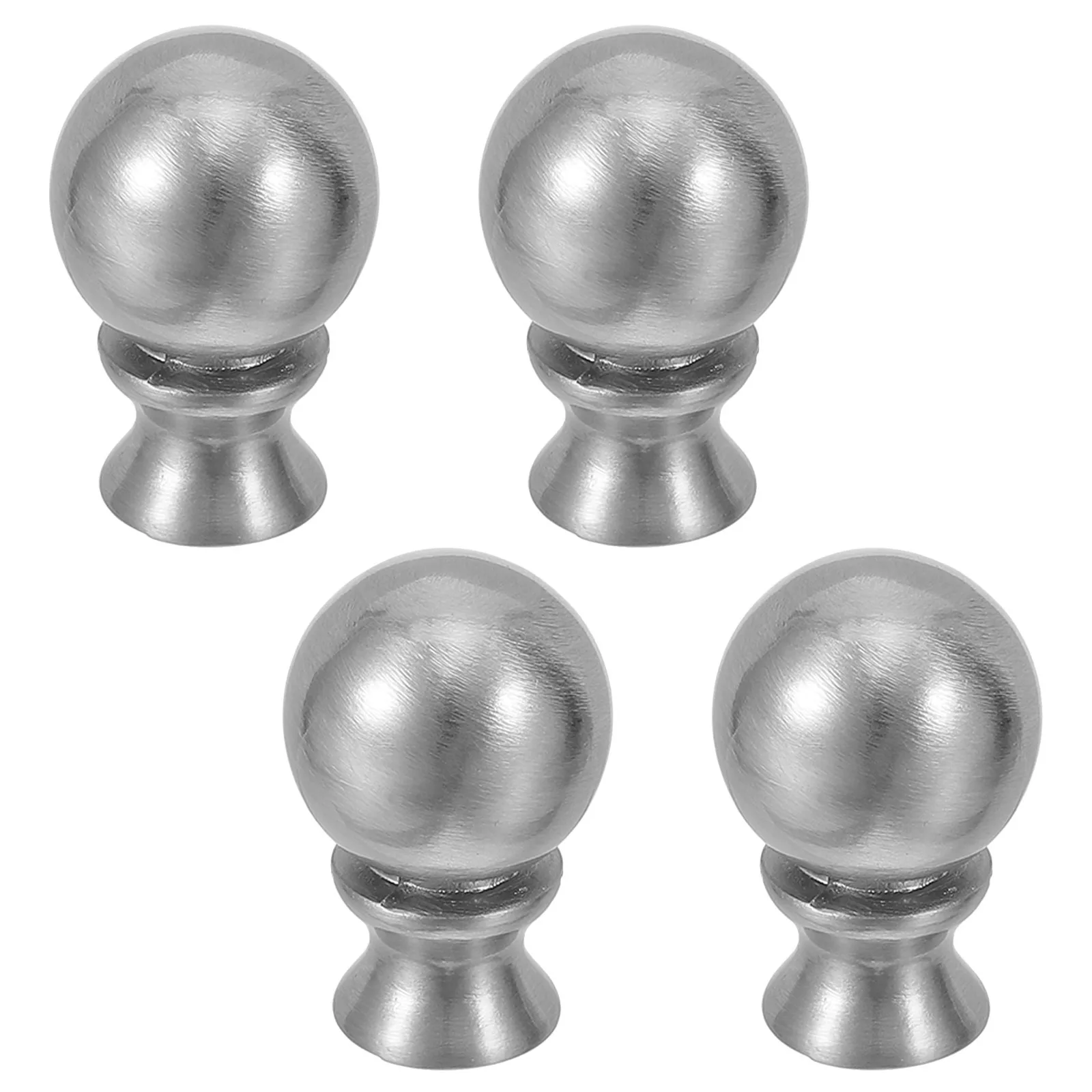 

4Pcs Decorative Lamp Finial Cap - Zinc Alloy Shade Topped Knob for Bedroom Study Living Room Lamp Harp Fixtures