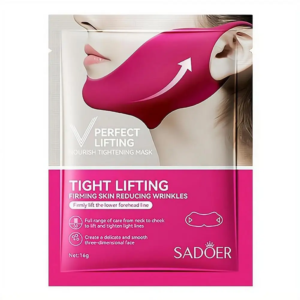 1/2/3/5pcs V-Shaped Face Lifting Mask Ear-Hanging Nano-Hydrogel Mask Women Skin Hydrating Moisturizing Lifting Firming Mask