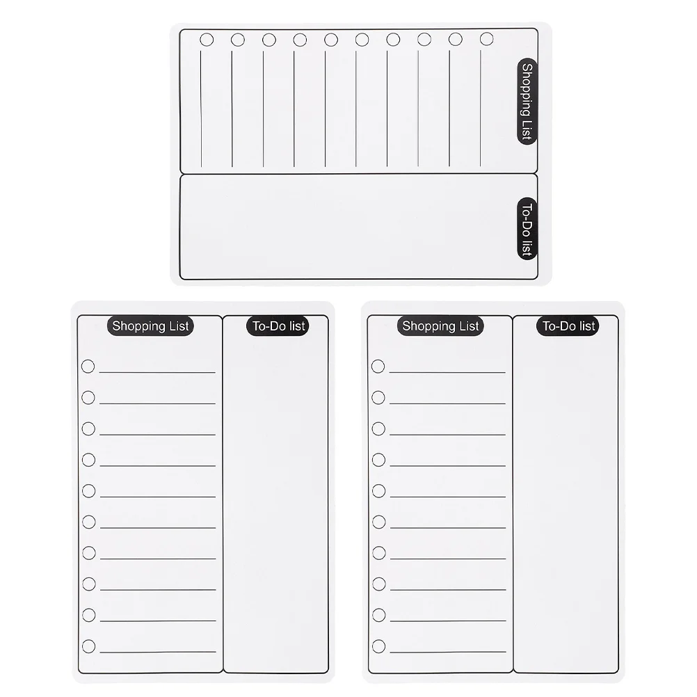 3 stks Magnetisch Voor Koelkast Droog Wissen Planning Organisator Keuken Prikbord Klein Schrijfbord Koelkast Schema Kladblok