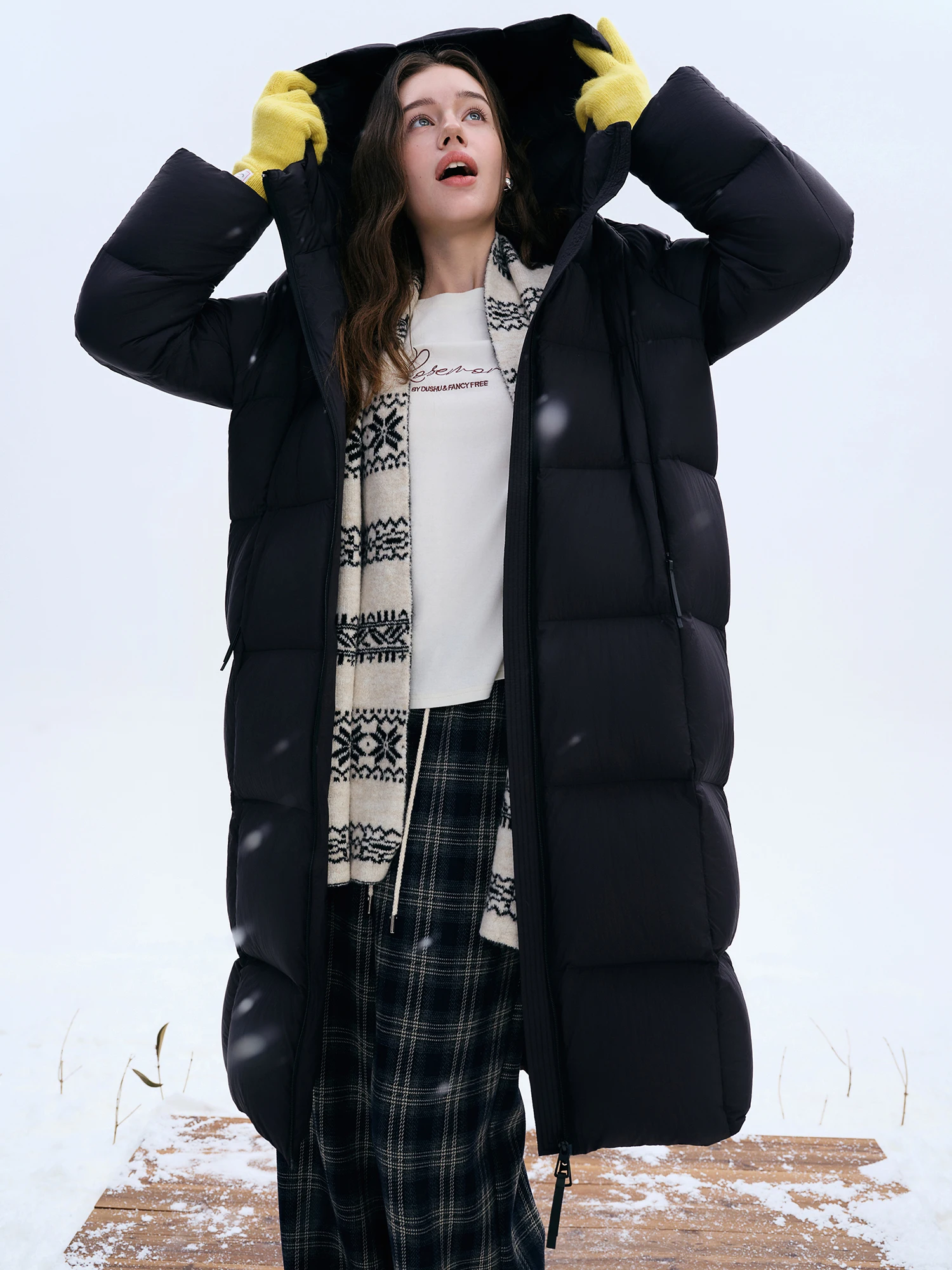 DUSHU Winter 2025 Women Long Short Down Jacket - Triple Protection Waterproof Oil Resistant Dust Proof Warm Insulated Coat
