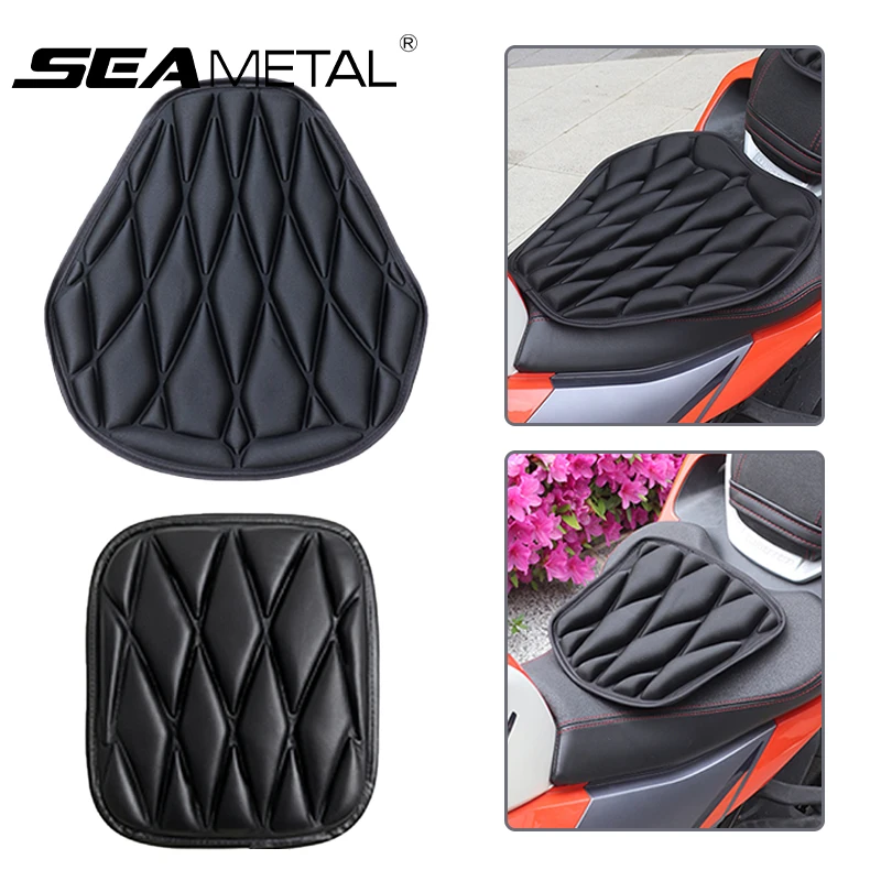 SEAMETAL Motorcycle Seat Cushion 3D Motorcycles Seat Covers Pad Heat Insulation Breathable EVA Waterproof Shock-Absorbing Pad