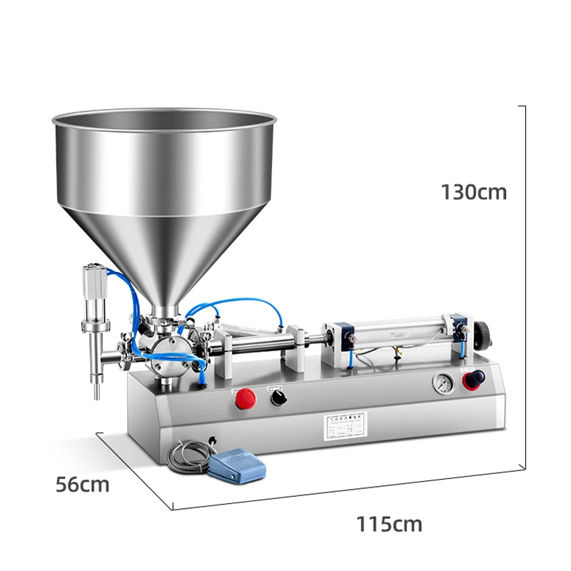 

Машина для наполнения пасты GZ-40 для томатного масла, арахисового масла, оливкового масла, пневматическая машина для нагрева и перемешивания и наполнения