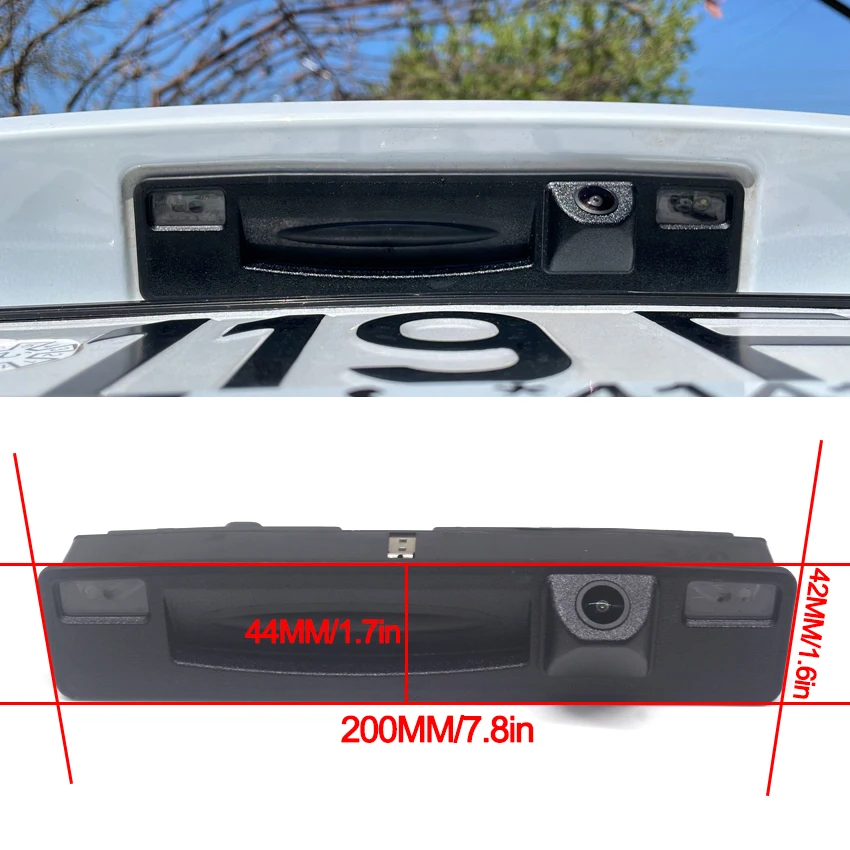 HD 1080P Vehicle Reverse Backup Trunk Handle Camera For Ford Fiesta 2018 2019 For Ford Puma 2018 2019 2020 2021