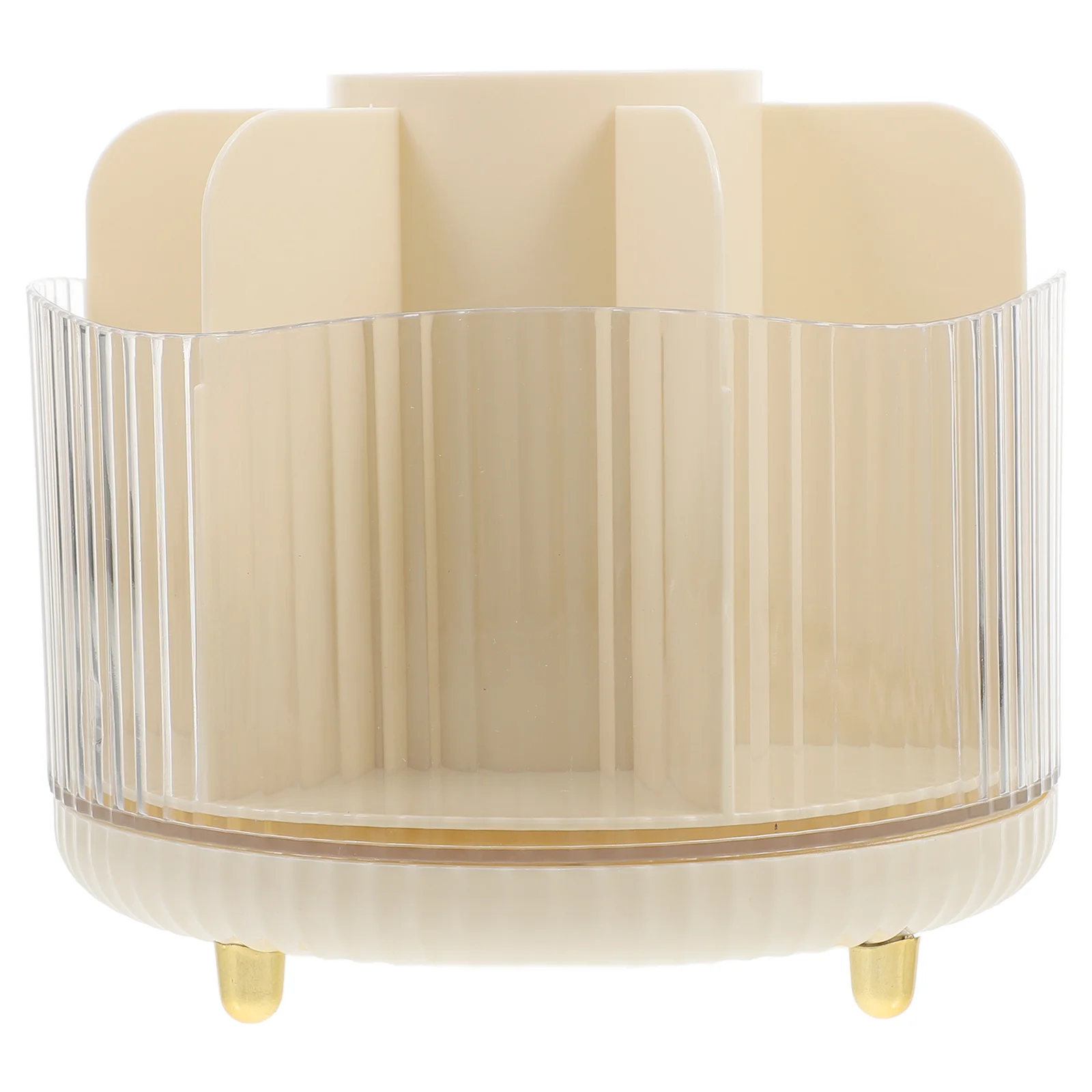 Rotating Makeup Brush Holder Large Capacity Organizer Storage Brush Bucket Organizer for Desk