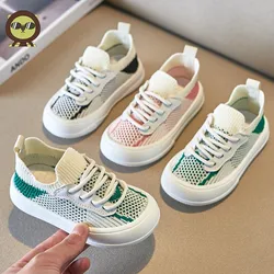 Scarpe da bambino per bambini scarpe da ginnastica per ragazze 2023 primavera estate scarpe da tavola lavorate a maglia Kindergarten Indoor Boys Casual Sneaker traspirante