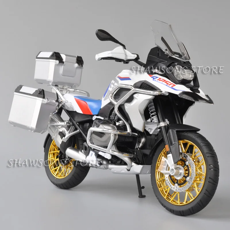 1:9 Scale Diecast Motorcycle Model Toy R1250 GS Street Bike Miniature Replica With Travel Refitting Parts Large Size