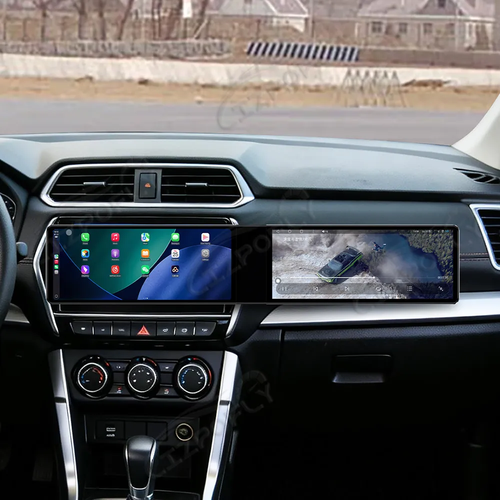 

Автомагнитола Lizpofly с двумя сенсорными экранами 12.3 дюйма, Carplay, для Suzuki Vitara 2022-2026, Android 13, GPS-навигация, мультимедийный проигрыватель