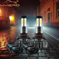 2PCS X4 H8H11 9005 9006 30000LM LED Headlight Kit Plug Play 360 Degree Turbo Cool Fan IP70 Fog Head Lamps Light 6000k Universal