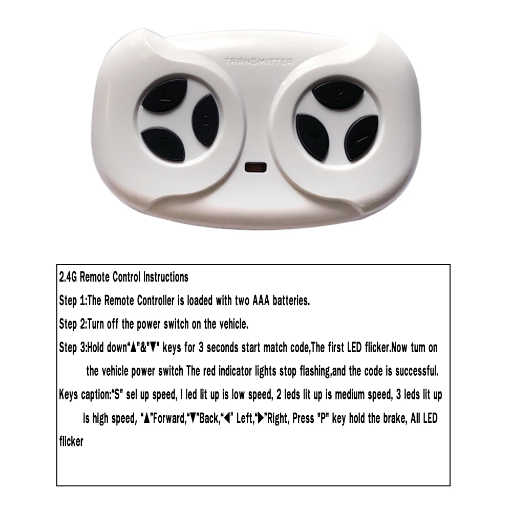 49 27 MHZ Kinderen Elektrische Rit op Speelgoed Auto Motor Multifunctionele 2.4G Bluetooth Afstandsbediening Draadloze Zender Handvat