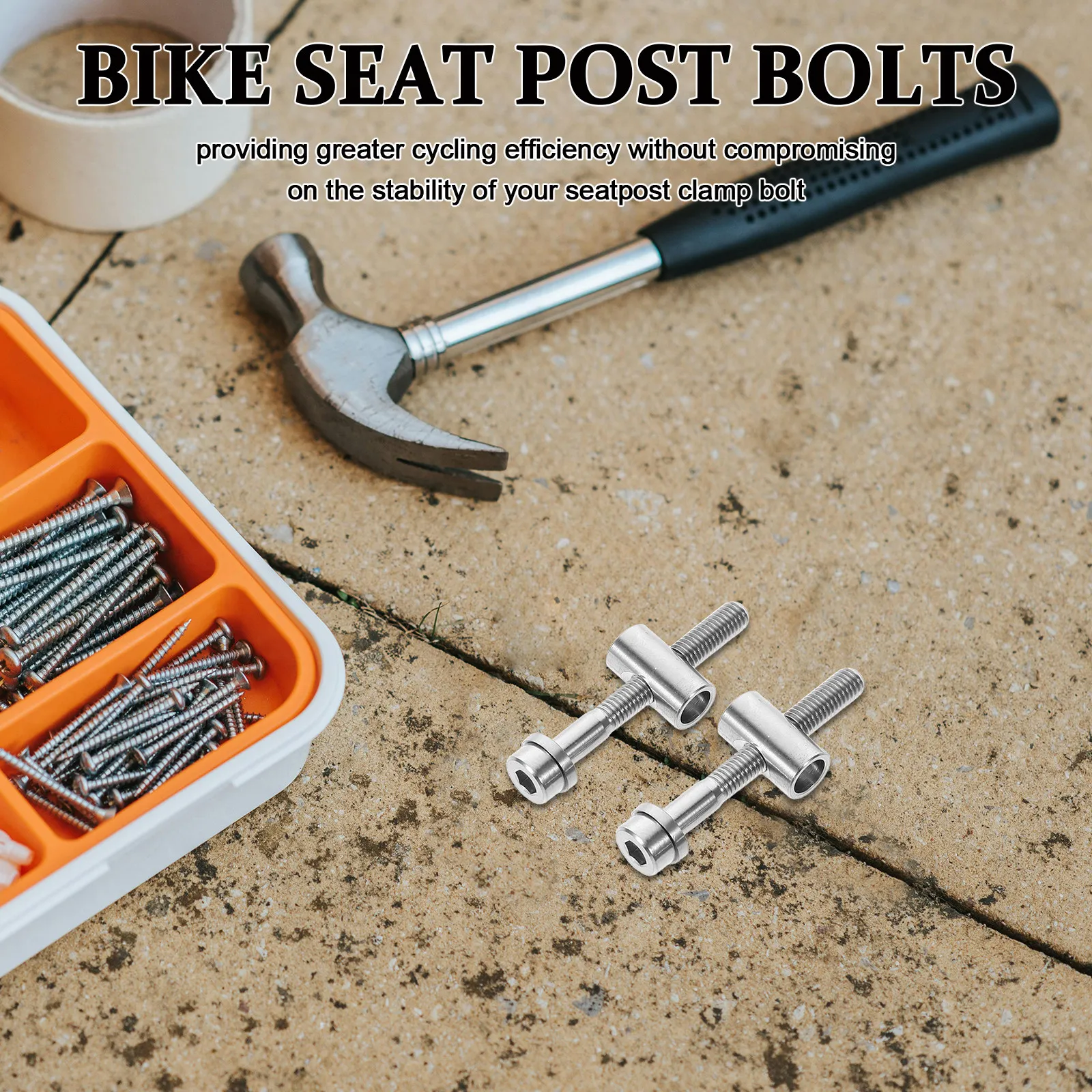 

Комплект из 2 прецизионных титановых болтов M5x40 для подседельного штыря велосипеда с шайбами, для горных и шоссейных велосипедов, сменные