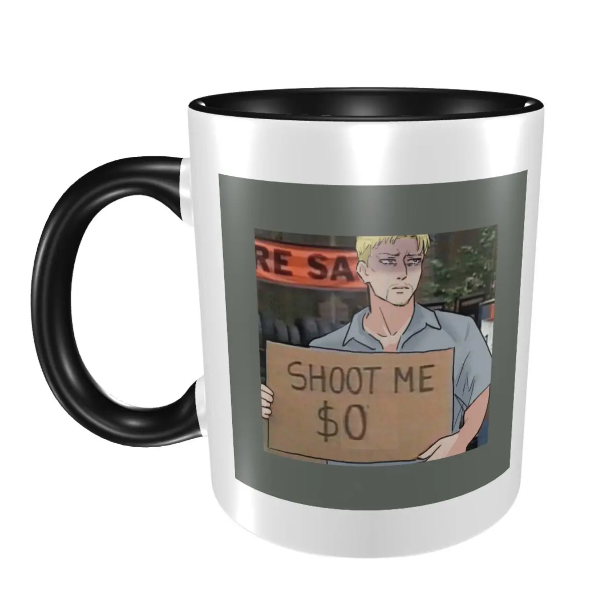 Attack On Titan Reiner Braun Mug Funny Ceramic Coffee Cups Tea Mugs Milk Cup Drinkware Gift for Woman Man