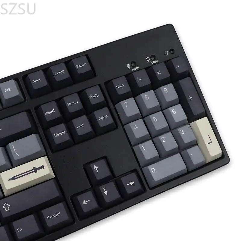 SZSU Sword Keycap PBT Standard Dye Sublimation Process Keycap 134Keys Cherry Profile 6.25U Space for Mechanical Keyboard - Image 5