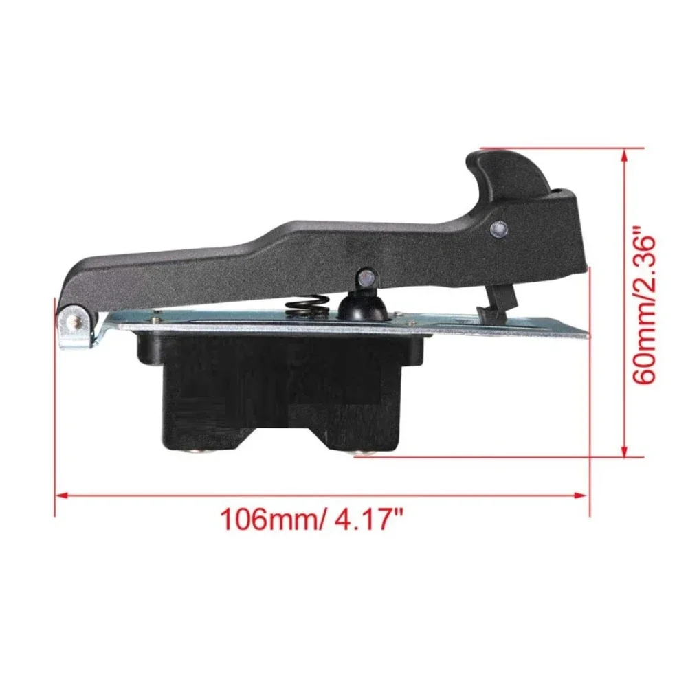 1Pc 2NO Lock On Electric Trigger Switch AC 250V 12A 5E4 106x2.5x60mm For Hitach 180 G18SE2 Angle Grinder Power Tool Accessories