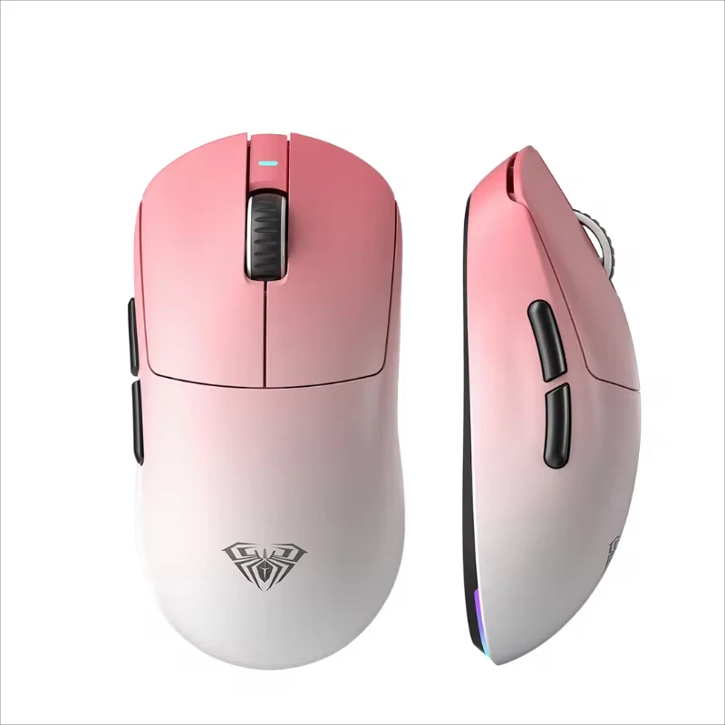 AULA V9 MAX+ Gaming Mouse Dual 8K Polling Rate Wireless Three-mode Ergonomic Design Mouse PAW3395/PAW3950 Lightweight Mice