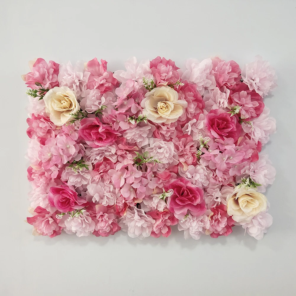 15Pcs Artificial Flower Panels for 1.8mx2m Flower Wall Backdrop Wedding Decoration Baby Shower Birthday Party Shop Backdrop