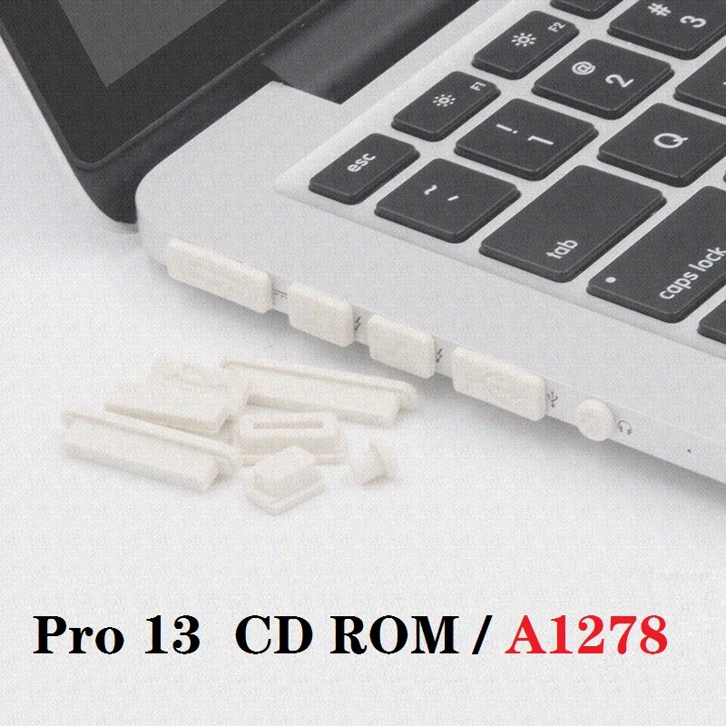 9 Pcs/Lot USB Plug for Macbook Pro 13 CD ROM A1278 Dust Plug Silicon Waterproof Dust-proof For Macbook Pro 13 USB Plug X 2 Bag