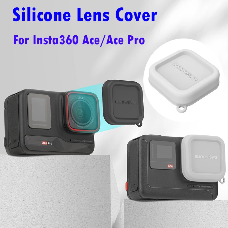 For Insta360 Ace Pro Wide Angle Enhanced Lens Silicone Protective Sleeve Cap Cover Lens Protector For Insta360 Ace Accessories