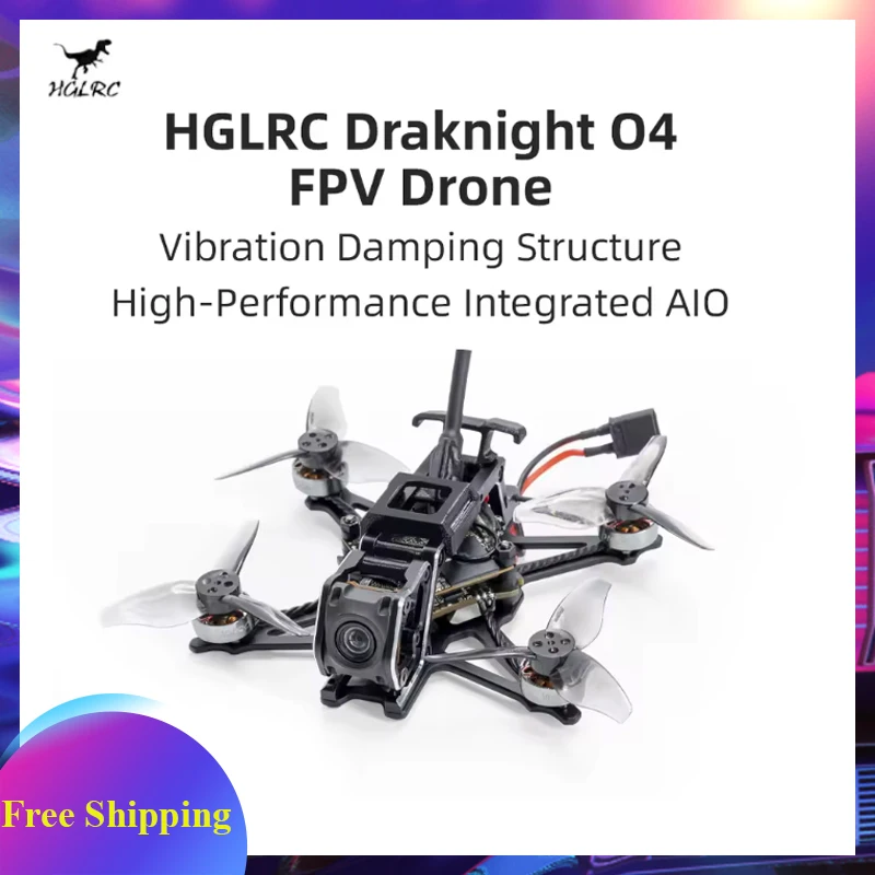 HGLRC Draknight O4 Lite / O4 Power Kits(WTFPV) 2inch FPV Drone Toothpick Quadcopter ELRS 2.4G