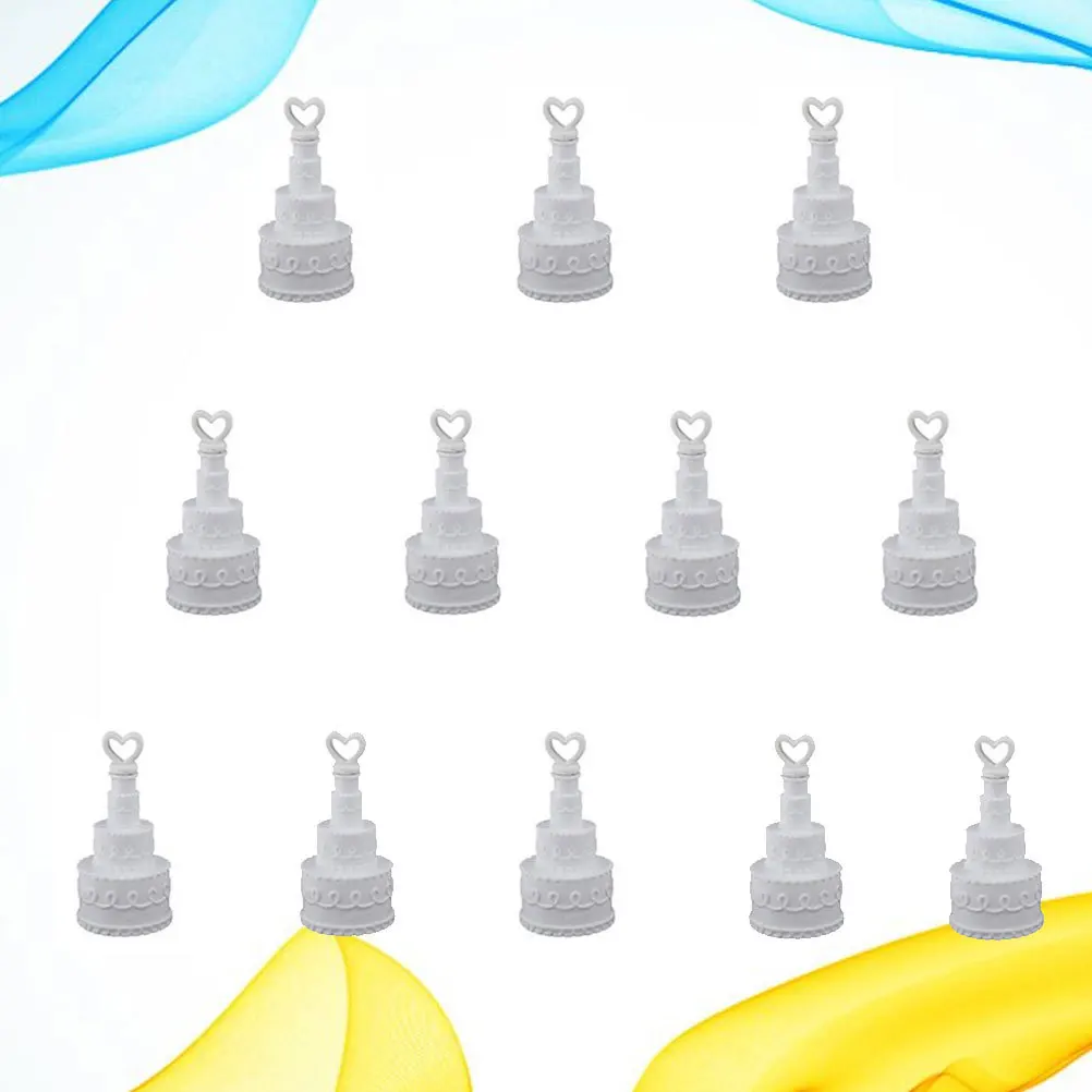 12 Stücke Kuchen Hochzeit Blase Flaschen Herz Form Top 4 Schichten Blase Flasche für Erwachsene Kinder