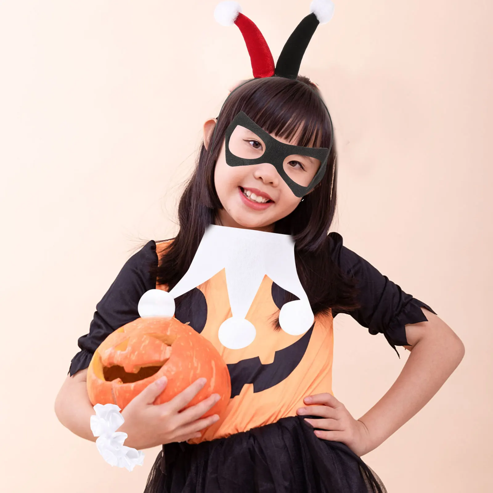 

Clown Headb Mask Stockings Wristb s Set 120cm Kids Halloween Party Costume Props Accessories Ear Muffs Cosplay