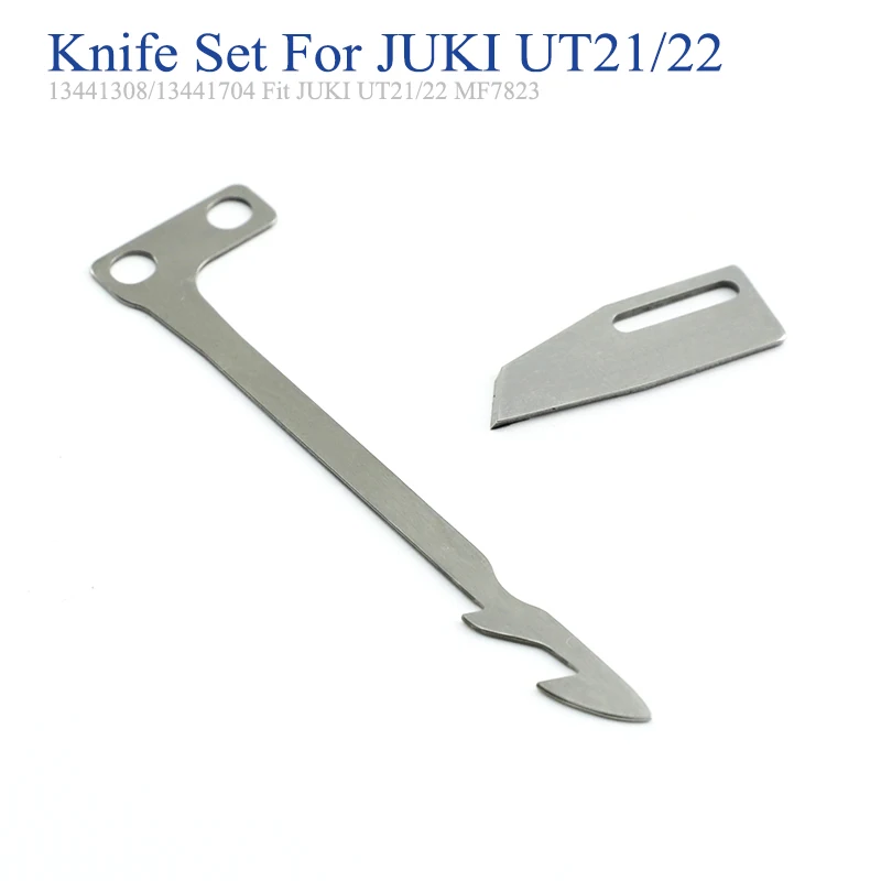 13441308 13441704 Knife Set beweegbare en vaste Fit JUKI M7800 UT22 UT23 Flatbed Coverstitch Naaimachine Blade