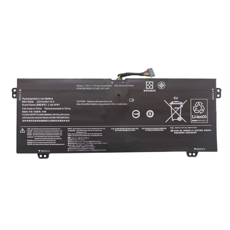 7.68V 6268mAh L16C4PB1 Laptop Battery For Lenovo Yoga 720-13IKB 720- 13IKBR 720-15IKB 730-13IKB 730-13IWL L16L4PB1 L16M4PB1