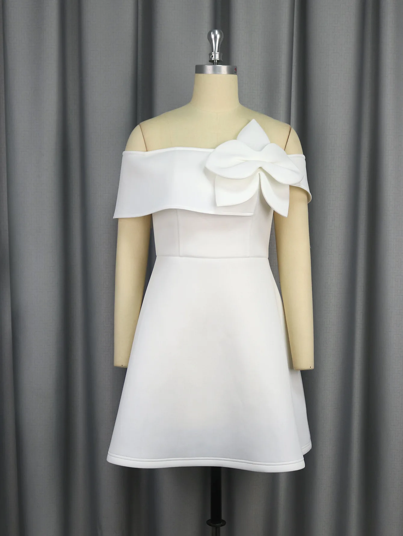 Mode Off-schulter A-linie Kleid Dreidimensionale Blumen Sexy Kleid Party Kleid 2025, Sommer Kleid Robe Vestido Frauen Elegante