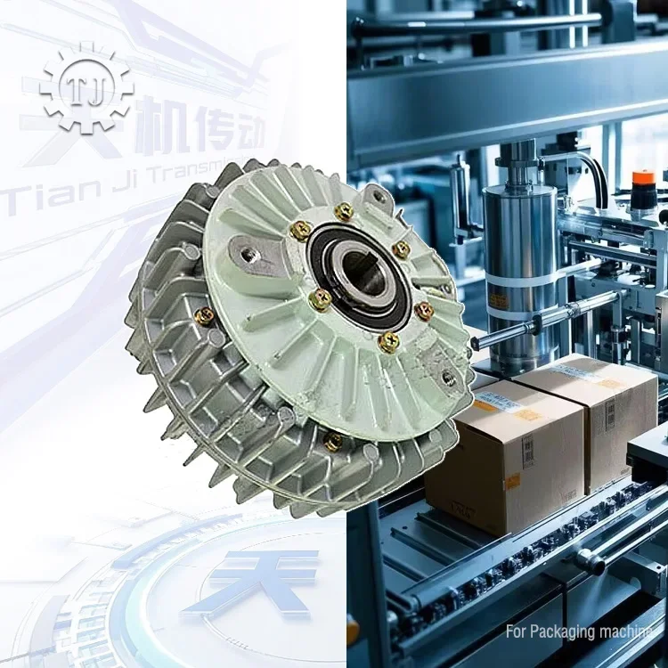 TLF Hollow Shaft Steel Magnetic Powder Brake Customizable OEM Power Transmission Parts for Printing & Packing Machines