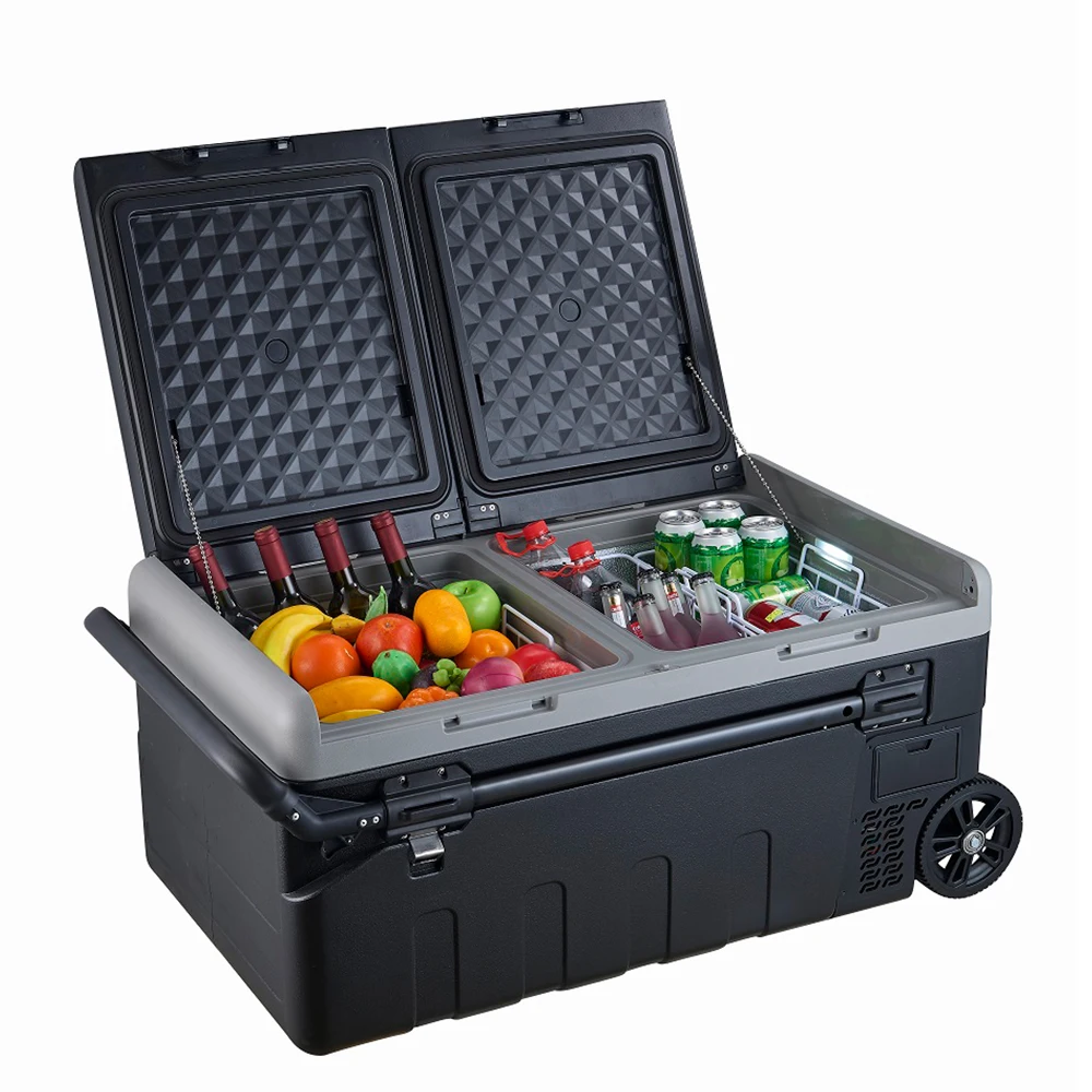 

75L/95L New Arrivals Mini Fridge For Car Freezer Box 12V Compressor Refrigerator Portable Car Fridges