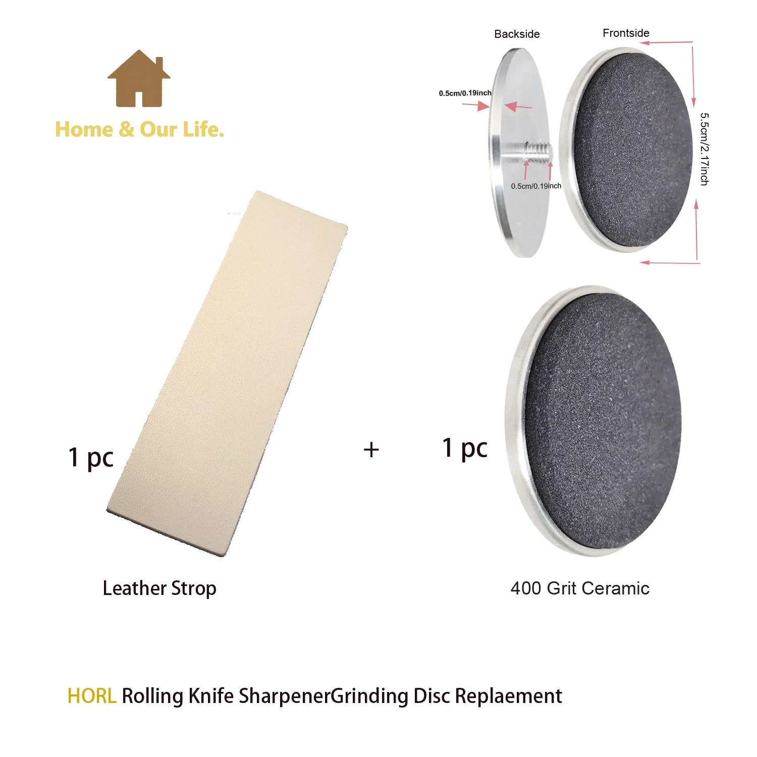 

300 to 10000 Grit Grinding Disc For Original Horl 2 And Horl 2 Pro Rolling Knife Sharpener Replacement Disc With Leather Strop