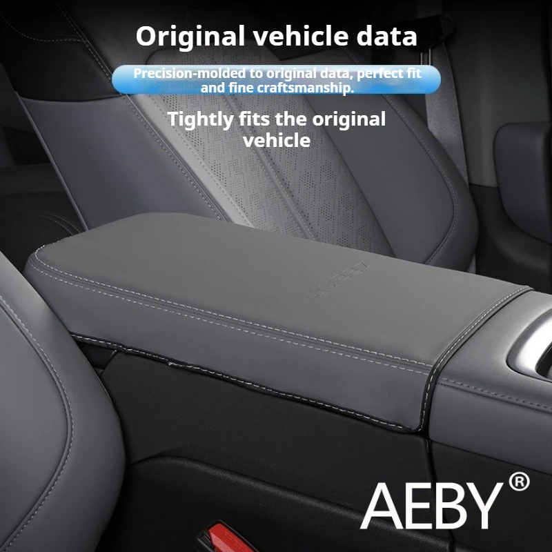 AEBY para ZEEKR 7X 2024 2025 cubierta de caja de reposabrazos de consola central de ajuste personalizado estera protectora antiarañazos accesorios de Interior de coche