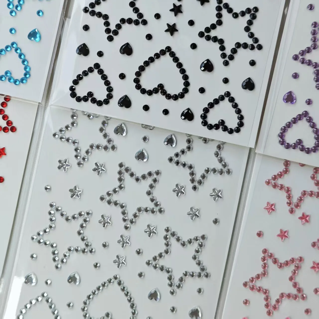 Stage Makeup Eye Stickers Star Heart Double Diamond Pearl Tear Face Self Adhesive Decoration Craft Supply