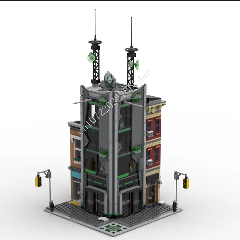 1809ピース オスコープタワー MOC ストリートビュー ホリデーパズルセット 建築 クリエイティブ組み立て クリスマス 誕生日 おもちゃ ギフト 子供向け