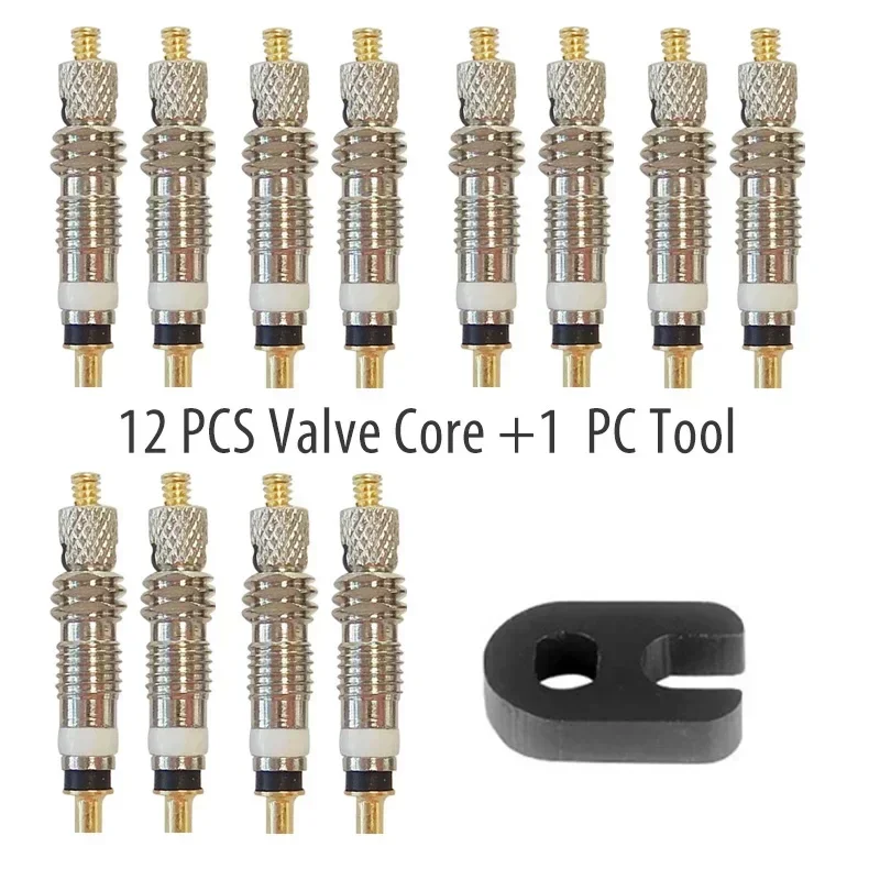 

2/6/12pcs Bicycle Removable Presta Valve Core Brass Tubeless Core Remover Tool for Road MTB Bike Tubeless Tire Repair