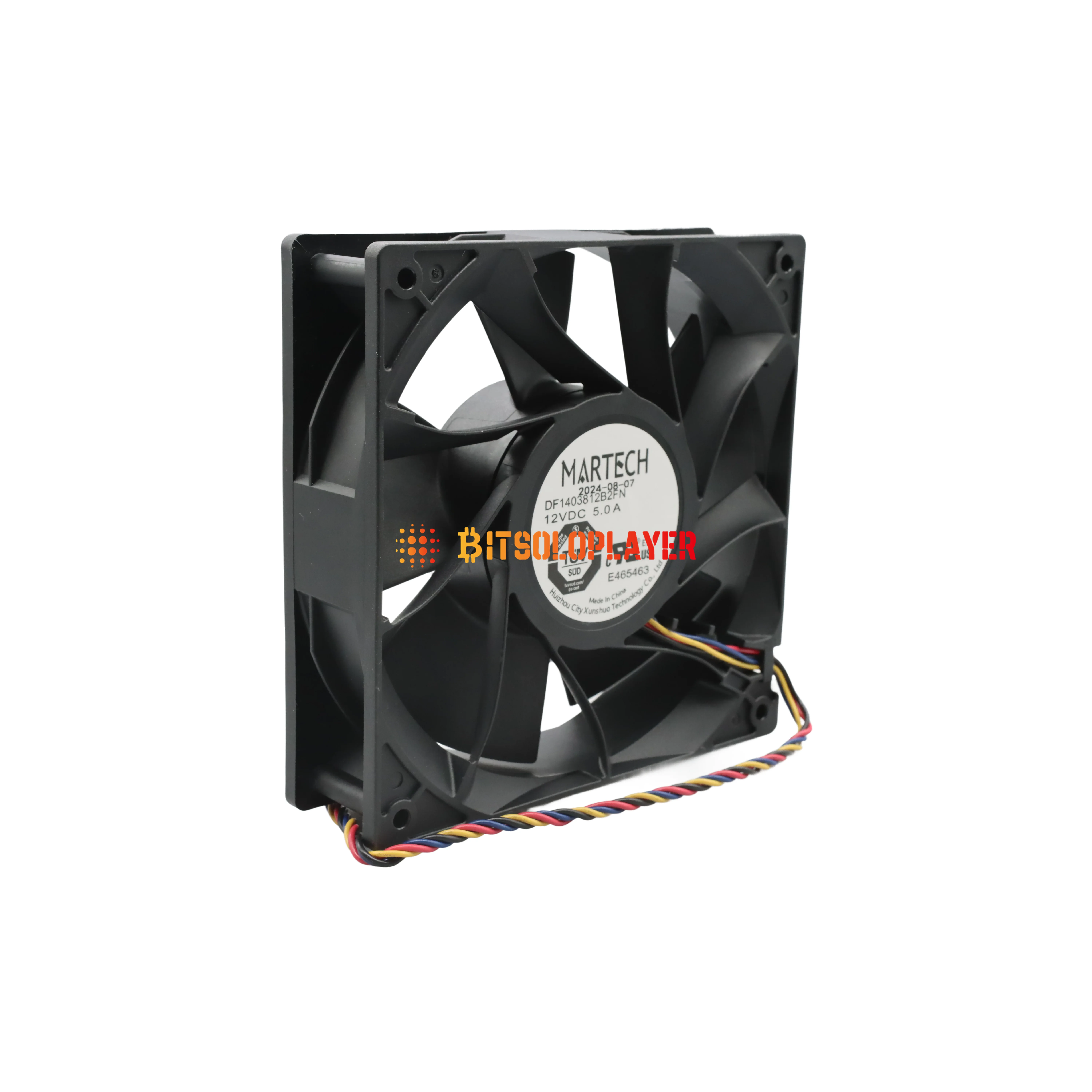 مروحة Bitmain الرسمية Martech 6400rpm مقاس 140*140*38 ملم لـ Antminer S21Pro S21xp S21+