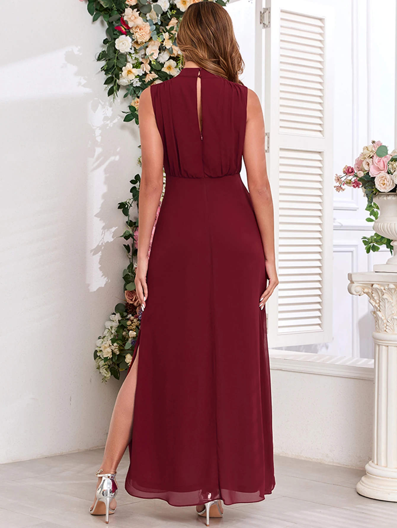 เซ็กซี่Elegantค็อกเทลปาร์ตี้ชุดยาว 2025 ผู้หญิงพรหมชุดราตรีผู้หญิงหรูหราMaxiชีฟองวันเกิดฤดูร้อนชุดVestido