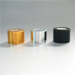 20-500pcs 5-100ml Size18/410 Essential Oil Bottles Cap Circle Black/gold/silver Cover Dropper Lid Metal Ring Lid Glass Bottle
