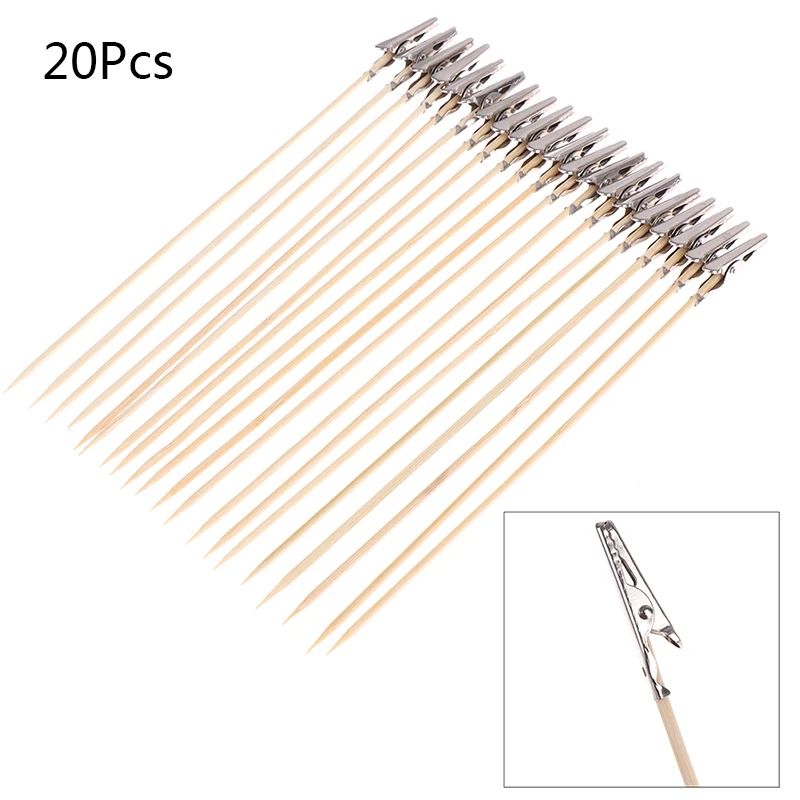 20 Pcs Painting Stand Alligator Clip Stick Modeling Tool For Airbrush Model Part