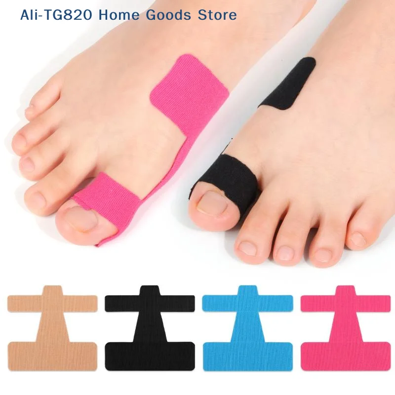 [TG820]10Pcs Hypoallergenic Latex-Free Tape Precut Kinesiology Tape For Bunion Corrector & Relief Big Toe Support Pain Relief