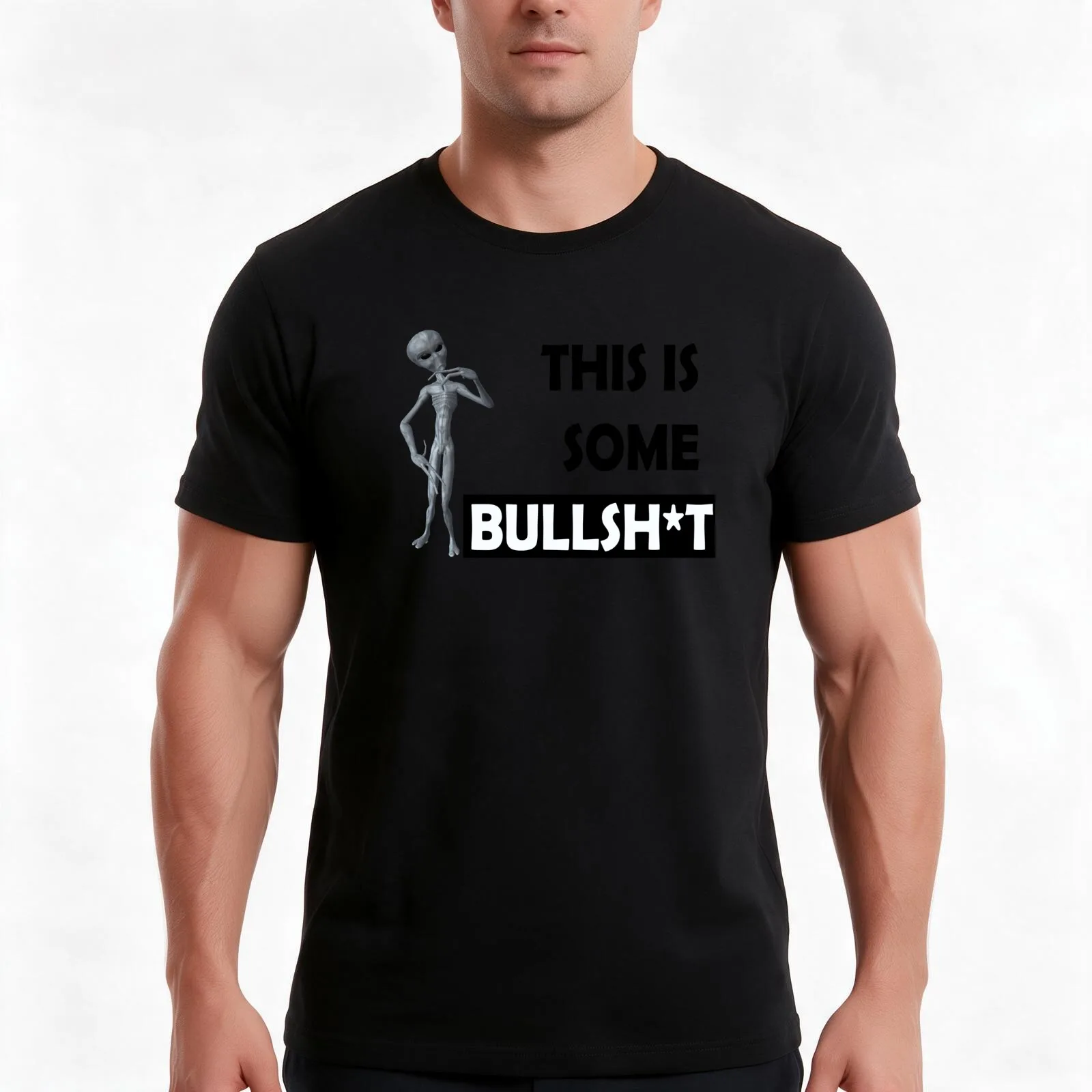 THIS IS SOME BULLSH*T T-Shirt Summer Casual Cotton Tee Oversized Streetwear Tops Vintage Graphic Print Unisex Men Women
