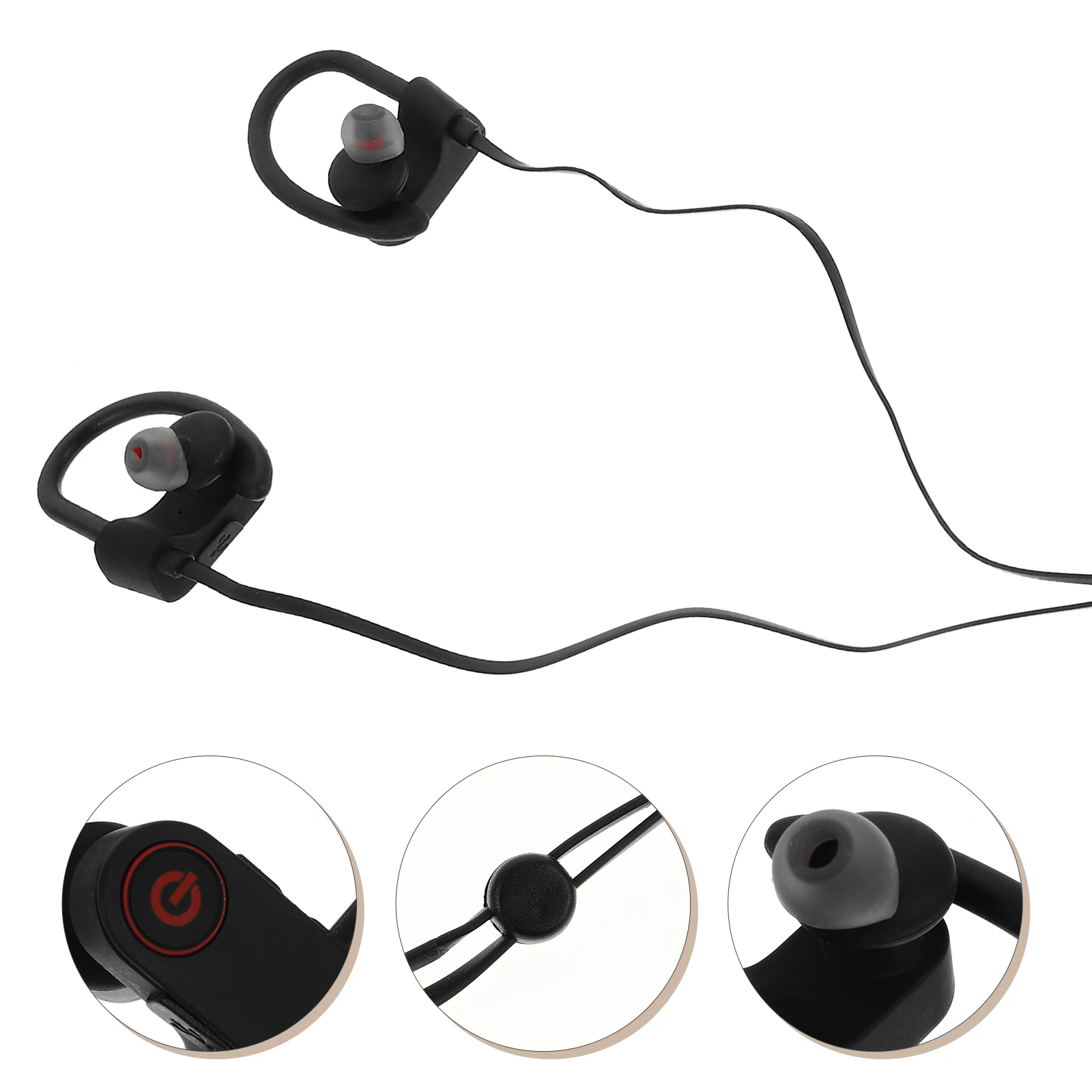

Headset Ear-hanging Headphones Wireless In-ear Binaural Silver Earphones