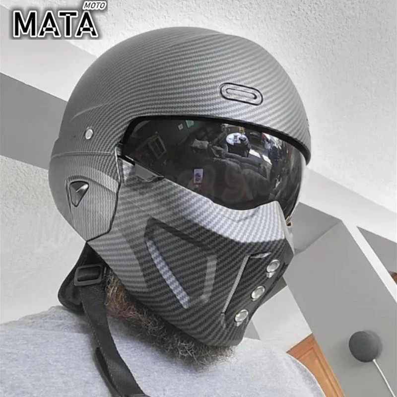 

Полнолицевой шлем с точечным одобрением, камуфляжный мотоциклетный шлем со скорпионом, защитная кепка для взрослых, дышащий мопед, чоппер для Harley